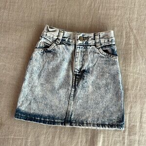 Vintage 80’s Acid Wash Jean Skirt